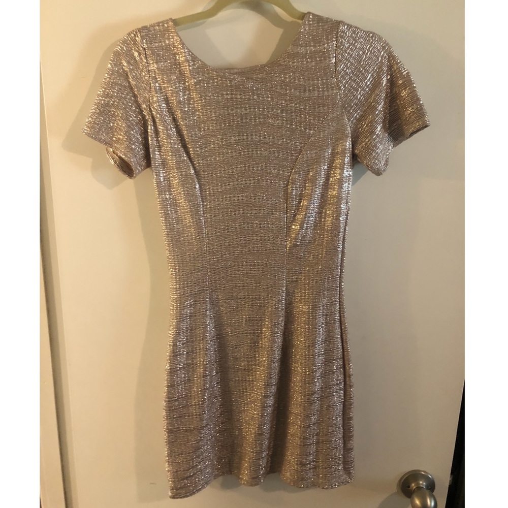 Holiday Nordstrom Small Gold Dress Moon Collection